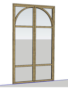 double porte sur mesure