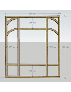 Verrière arches sur mesure selon plan du client