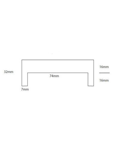 habillage cloison 74mm