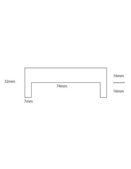 habillage cloison 74mm