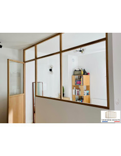 Verrière avec porte bois 2