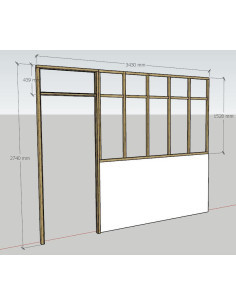 verrière avec bati de porte sur mesure 2