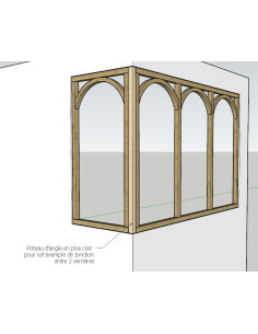 poteau d'angle verrière bois 2