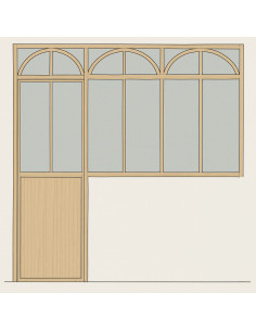 Verrière et porte avec arches sur mesure