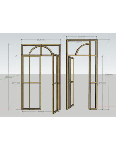 2 portes verrière sur mesure 2
