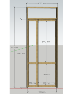 double porte battante sur mesure 2