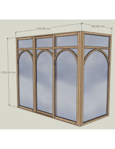 verriere angle avec coulissant