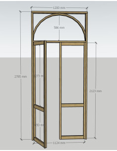 double porte sur mesure